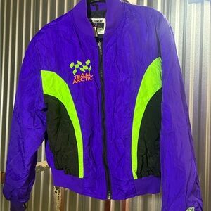 Purple and Green Long Sleeve Shirt